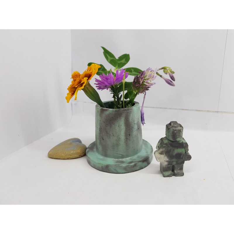 Vase Flower vase Small flower vase Concrete flower vase Handmade Exclusive flower vase Mini flower vase