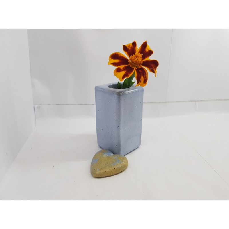 Vase Flower vase Small flower vase Concrete flower vase Handmade Exclusive flower vase Mini flower vase