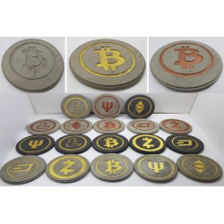 Bitcoin Concrete Bitcoin Coasters Bitcoin Coasters Bitcoin Coasters cryptocurrency