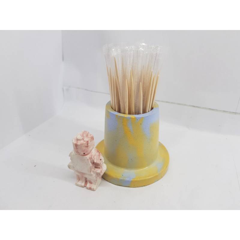 Toothpicks holder Toothpicks stand Match Stand Train Match Stand Toothpick holder Concrete Toothpick Holder