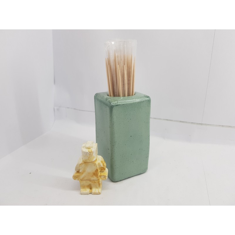 Concrete toothpick or match holder Rustic style Eco stand Bar organizer Kitchen appliance