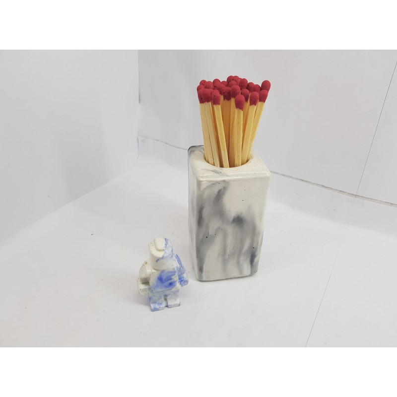 Match stand Handmade Match stand Minimalism Home design Concrete Match stand Modern Decor Smoking accessories Decor