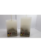 Handmade candles with logo